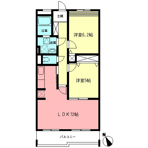 フローラ十代の間取り
