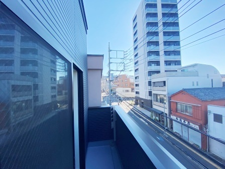 さいたま市浦和区北浦和１丁目のアパートのバルコニー|陽当たり良好なバルコニーです