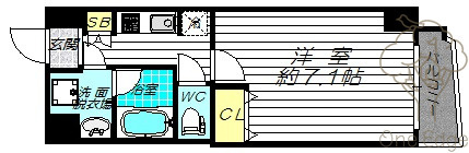 W-STYLE大阪天満宮の間取り
