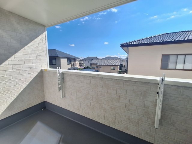 ハートフルタウン 高崎市倉賀野町新築のバルコニー|現地撮影