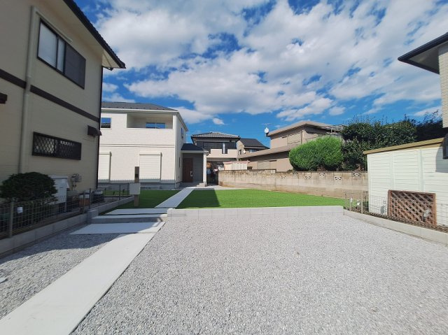 ハートフルタウン 高崎市倉賀野町新築の庭|現地撮影