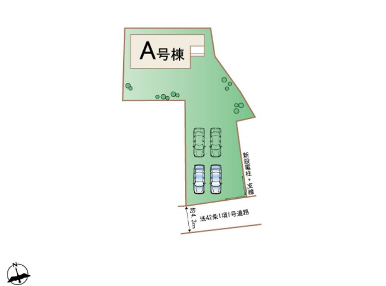 ハートフルタウン 高崎市倉賀野町新築の区画図