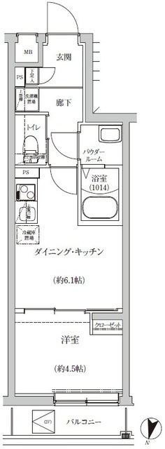 ＲＥＧＯＬＩＴＨ　ＩＫＥＧＡＭＩの間取り
