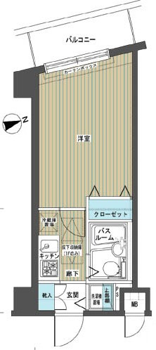 新品家具付きマンション方南1(KaGood東京)の間取り|※間取りと異なる場合は現状を優先します。