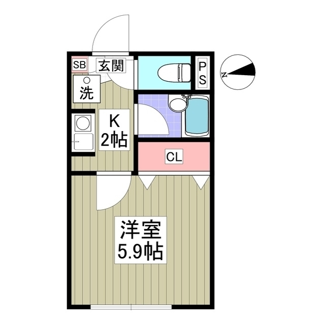 フラッツ奥沢の間取り