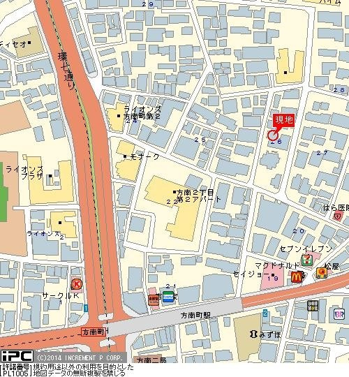 日神パレス方南町第二の地図