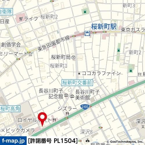 菱和パレス世田谷桜新町の地図
