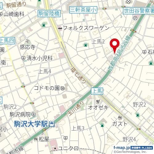 ライオンズマンシヨン三軒茶屋第６の地図