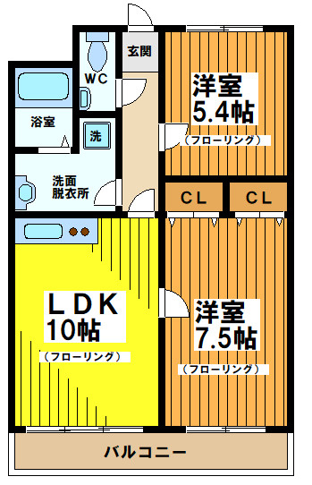 アルパイン松原の間取り