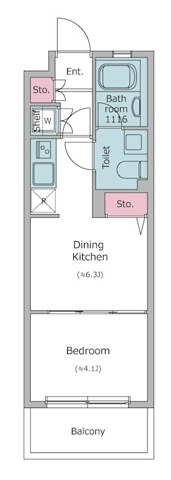 新品家具付きマンション方南1(KaGood東京)の間取り|※間取りと異なる場合は現状を優先します。