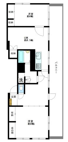 コーポ順の間取り