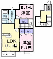 フリージアの間取り|間取図