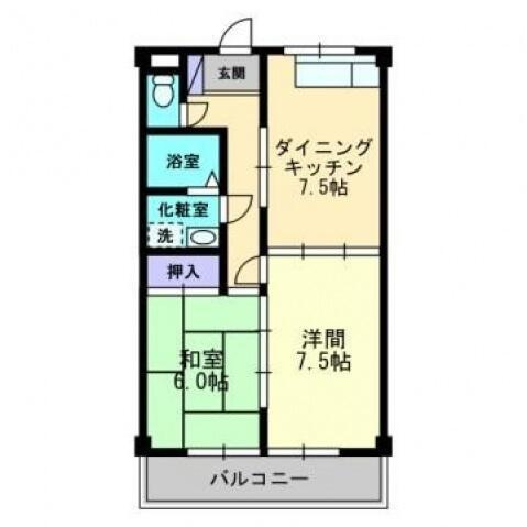あざみのスクエアⅡの間取り|間取図