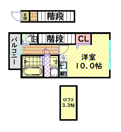 【間取り】 | あんしん+八田寺町08-1043