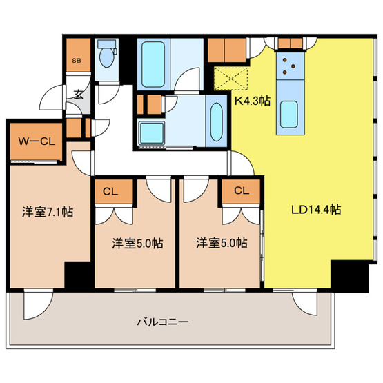 【間取り】 | アトラスタワー宇都宮