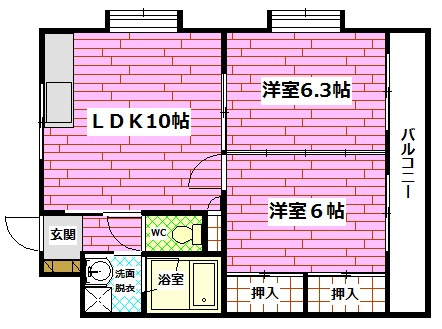 グランドゥール土井の間取り