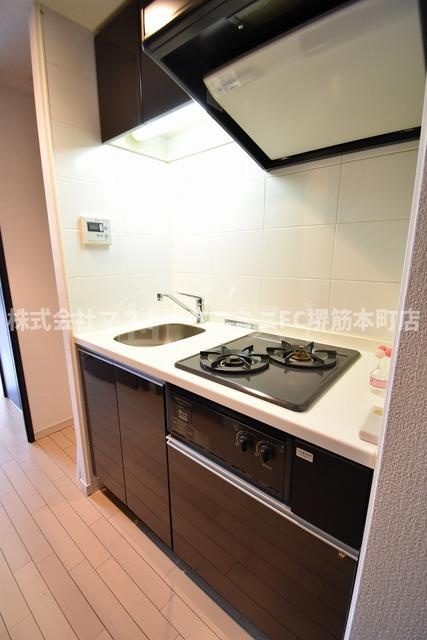 大阪市中央区松屋町住吉の賃貸マンションのキッチン