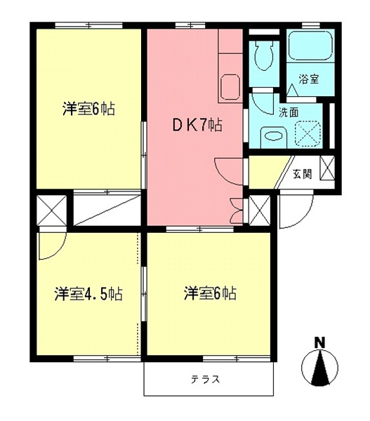セントラルハウスの間取り