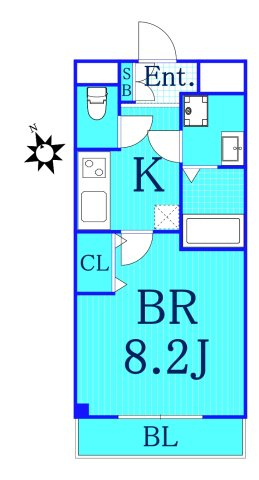 横浜市港南区最戸１丁目の賃貸マンションの間取り
