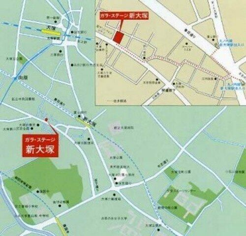 ガラ・ステージ新大塚の地図