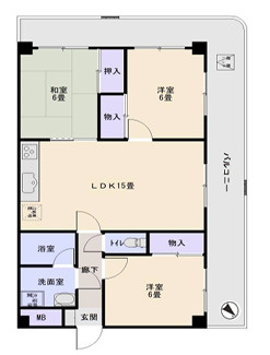 パレルミエール岡本の間取り