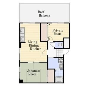 神戸市東灘区西岡本３丁目の賃貸マンションの間取り