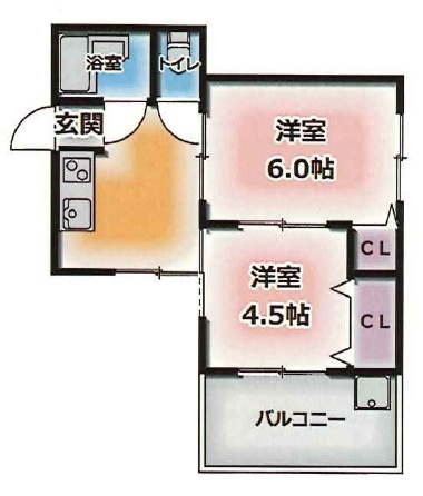 六甲アビタシオンの間取り