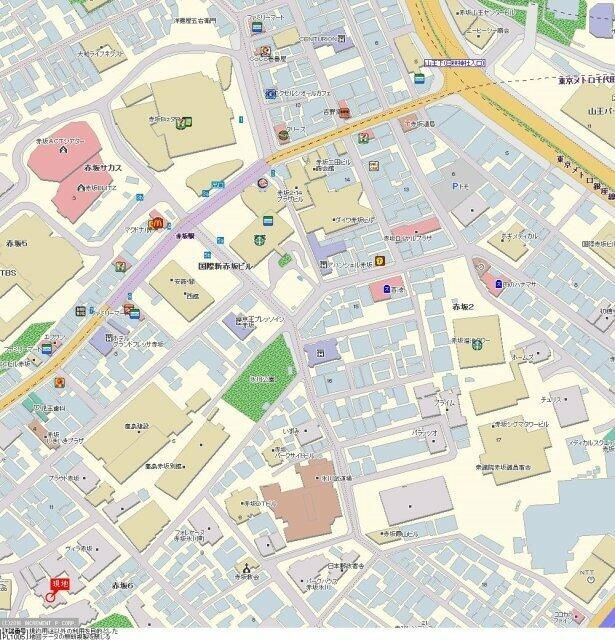 ソフトタウン赤坂の地図