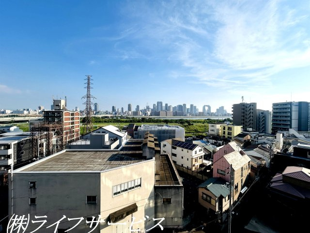 【展望】 | ダイアパレス新大阪 | バルコニーからの眺望／上層階につき眺望良好です！淀川花火を鑑賞できます！