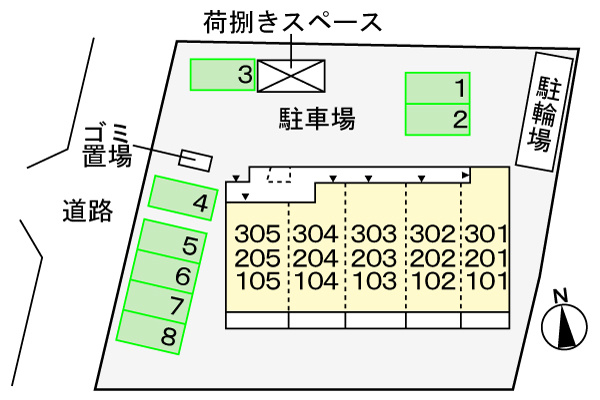 ベルブライトの区画図