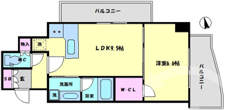 【間取り】 | ダイナシティ北浜 | ダイナシティ北浜　間取り