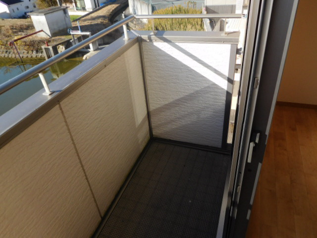 レイクヒル花園Ｂ棟のバルコニー