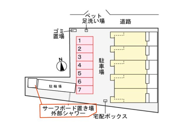 グリーンルーム鵠沼海岸の駐車場|駐車場