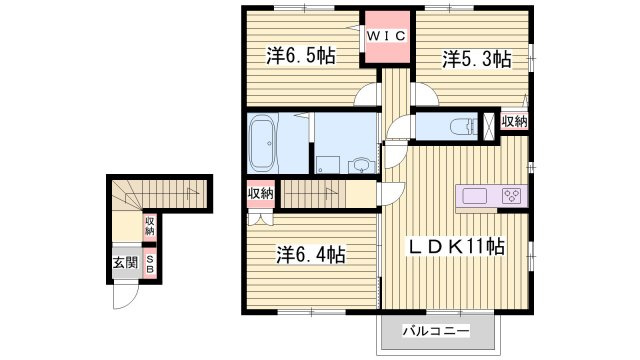 ミル　レーヴの間取り