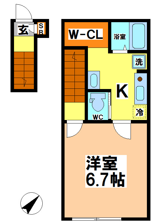 武蔵野市吉祥寺本町４丁目のアパートの間取り