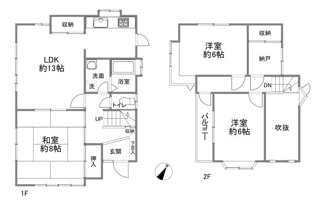 【間取り】 | 富士見市渡戸３丁目 角地の一戸建
