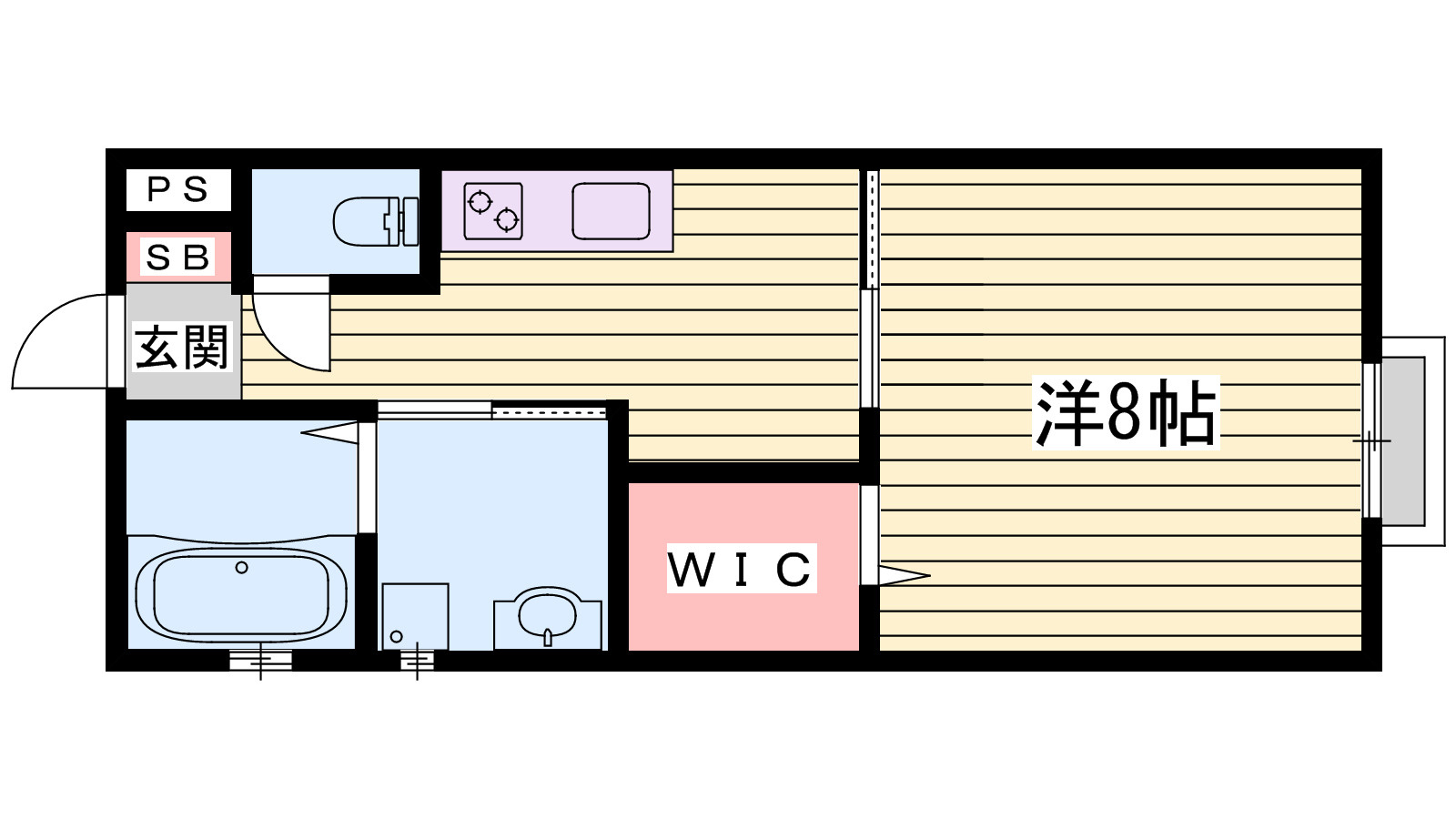 サンシャイン朝日ヶ丘の間取り