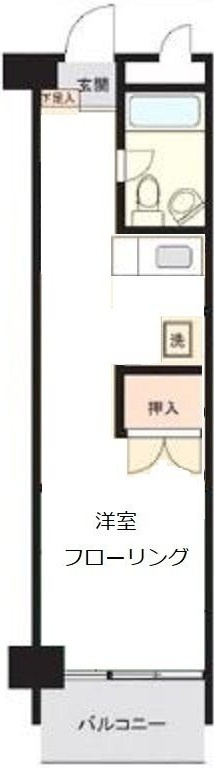 カーサ第一宇喜田1号棟の間取り|間取りです。