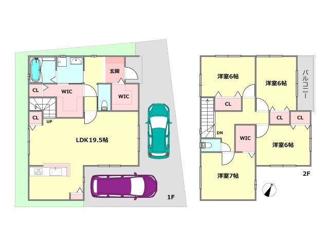 参考プラン図　土地・建物セット価格4980万（建物115.02平米）