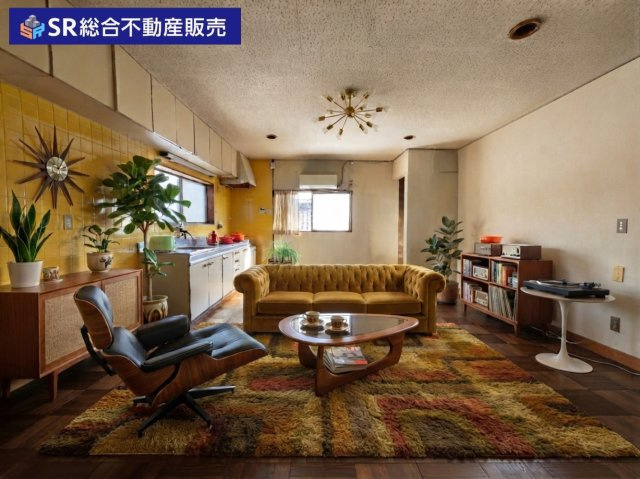 岩田町3丁目店舗付き住宅の居間・リビング|2F16帖リビング。ご家族でゆったりとお過ごしいただける空間です♪（家具はCGによるイメージです。）