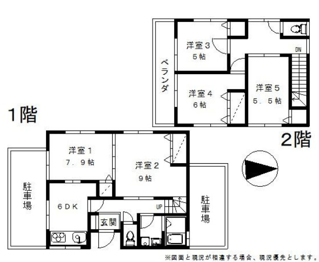 貸家　板橋区舟渡の間取り