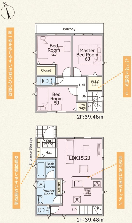 糸満市照屋　第3（全4棟）の間取り|2号棟　3380万円