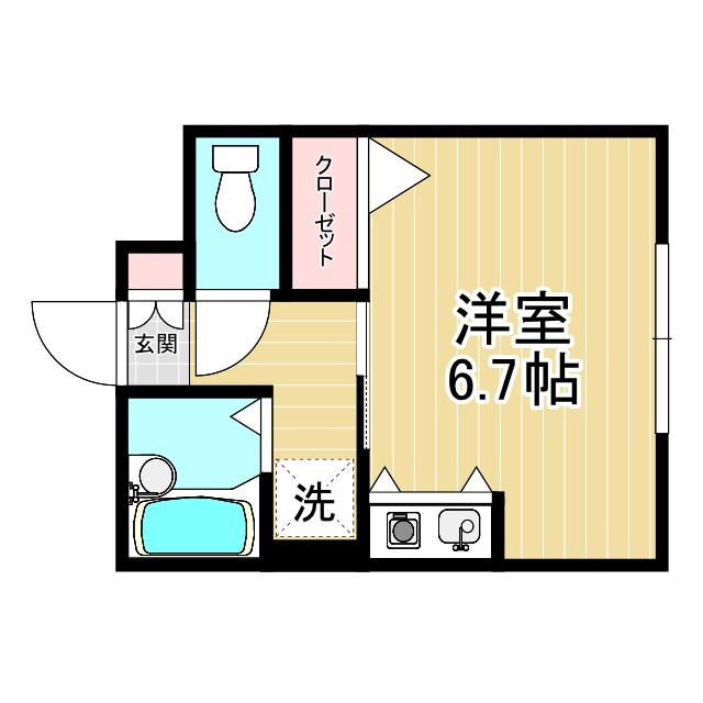 練馬区羽沢１丁目のハイツの間取り