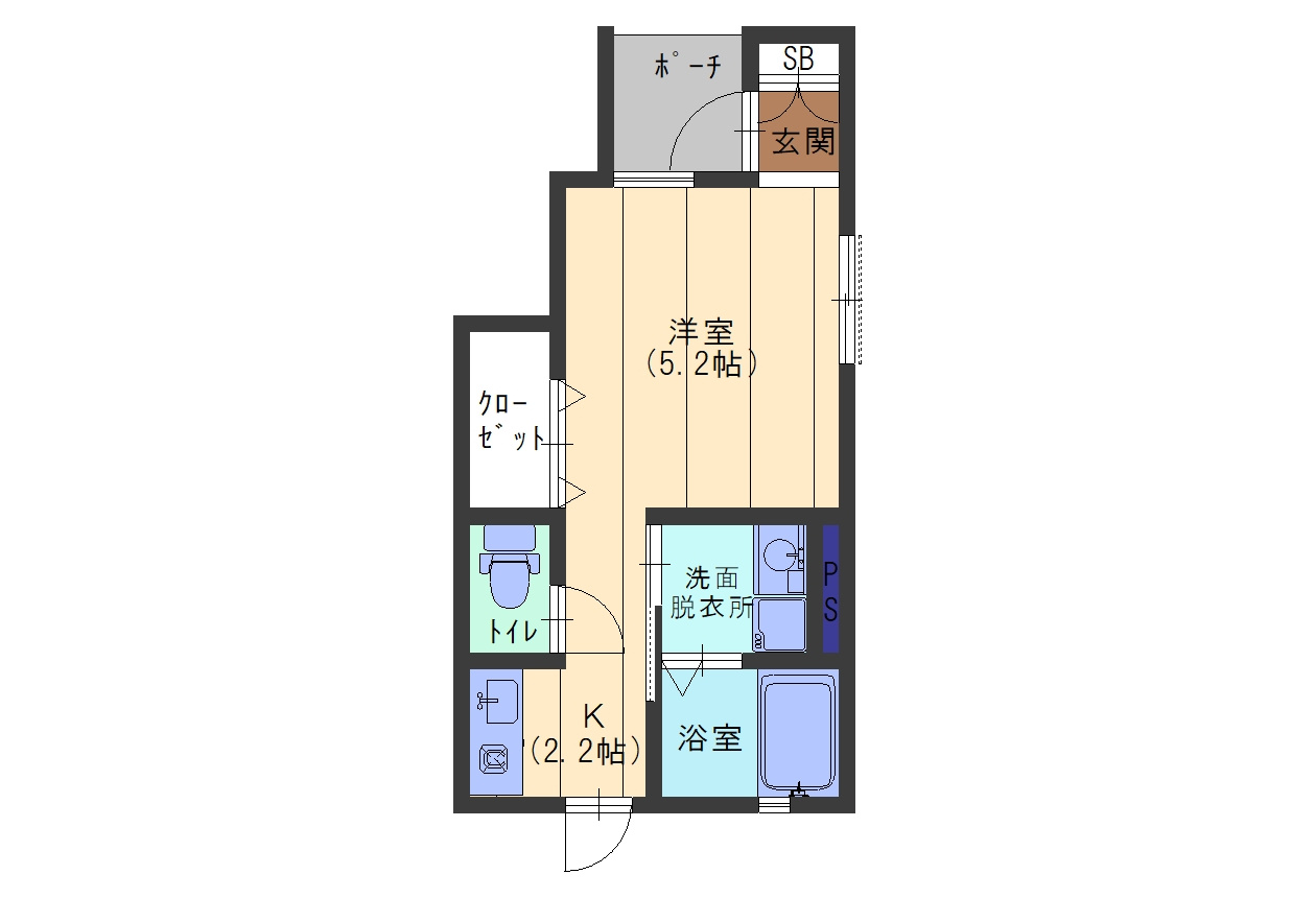 CASA　BLUの間取り