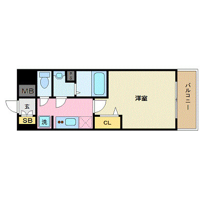 プレサンス広島中央の間取り