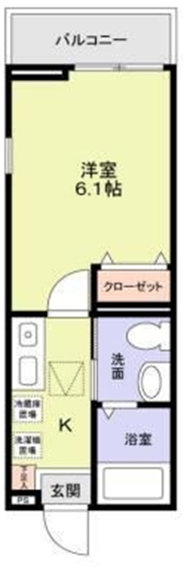 ルミエール大口の間取り|間取りです。