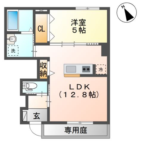 シェルル　キクエイの間取り