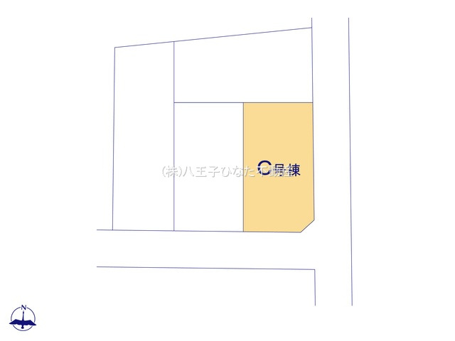 『八王子市新築戸建て』八王子市東浅川町1086-2【仲介手数料無料】　２期の区画図|～仲介手数料無料☆八王子ひなた不動産～八王子市東浅川町　新築戸建て