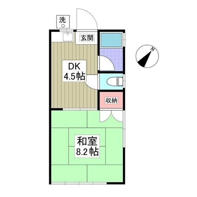 ハイツ元町Aの間取り