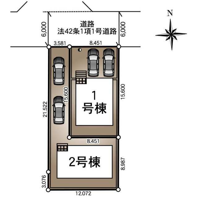 クレイドルガーデン真岡市さくら第2　新築一戸建ての区画図